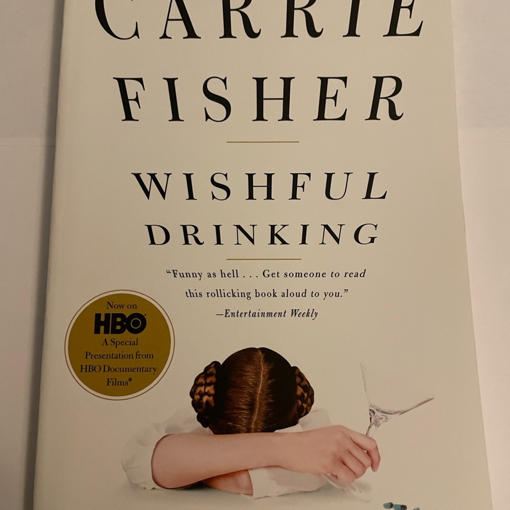 Wishful Drinking by Carrie Fisher - White Cover